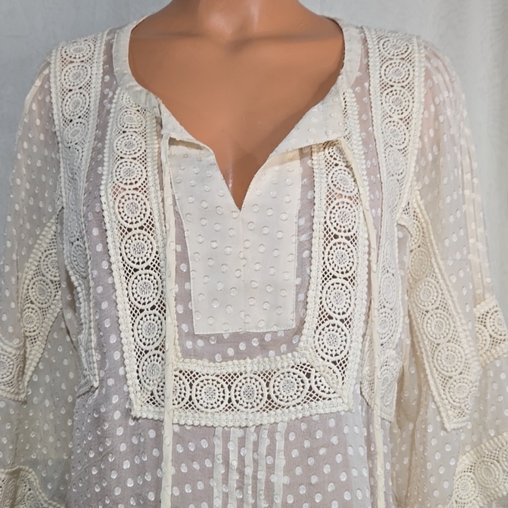 Meadow Rue 100% silk top - Picture 2 of 7